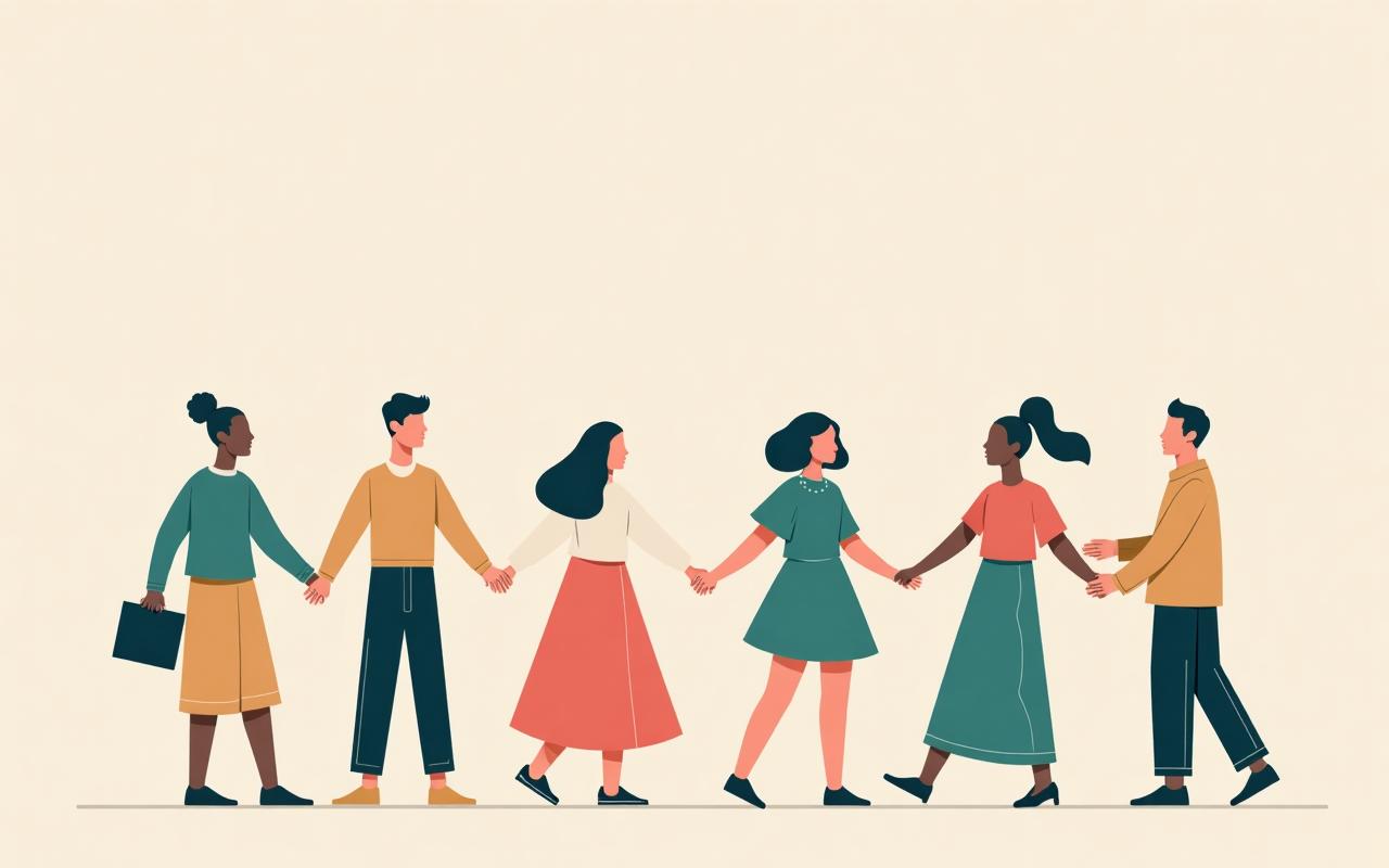 Comunidade trabalhando em conjunto para impacto social